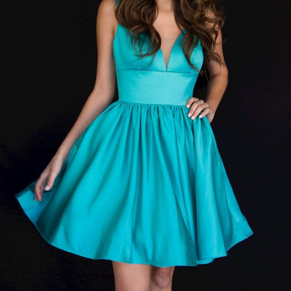 Vienna Prom A-line Satin Flowy Dress
